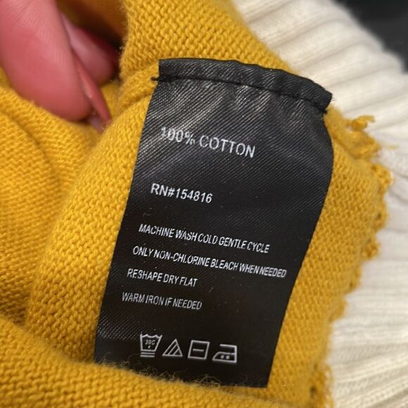 Cable Stitch Women's Colorblock Boxy Pullover Sweater | size S - Picture 7 of 8